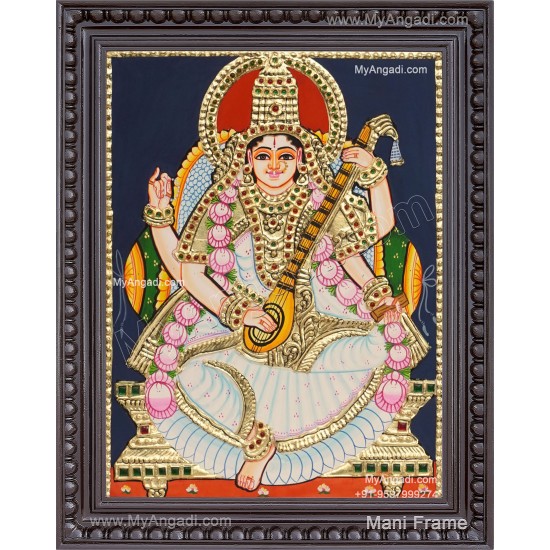 Saraswathi Tanjore Painting