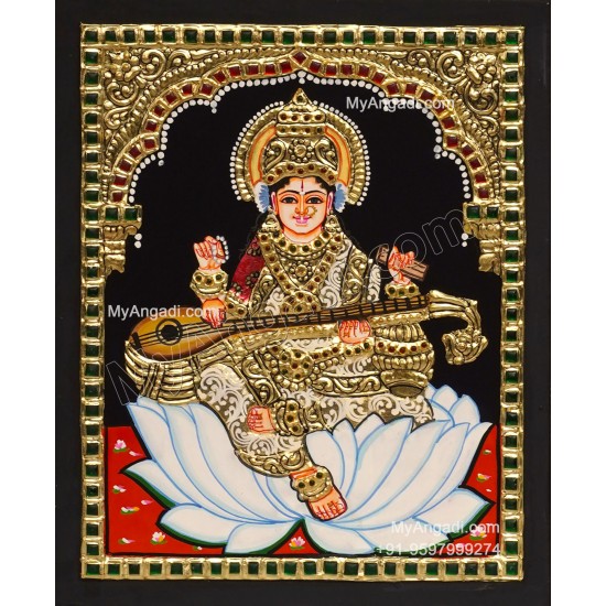 Saraswathi Tanjore Painting
