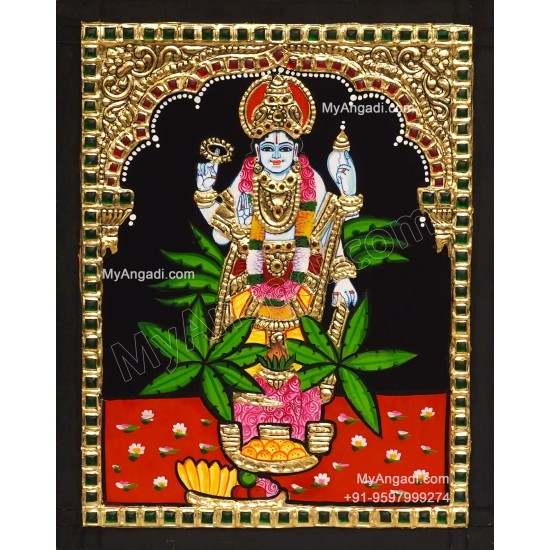Sathya Narayana Swami Tanjore Painting