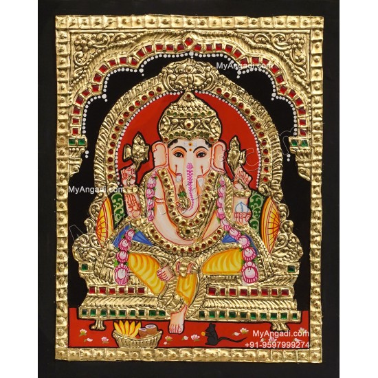 Ganesha Tajore Painting