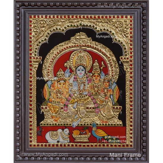 Shiva Family Tanjore Painting