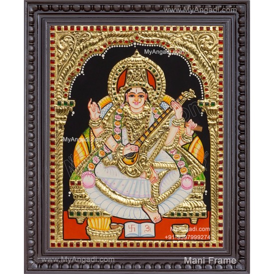Saraswathi Tanjore Painting