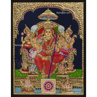 Raja Rajeshwari Tanjore Painting