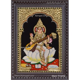 Saraswathi Tanjore Painting Saraswathi Tanjore Painting
