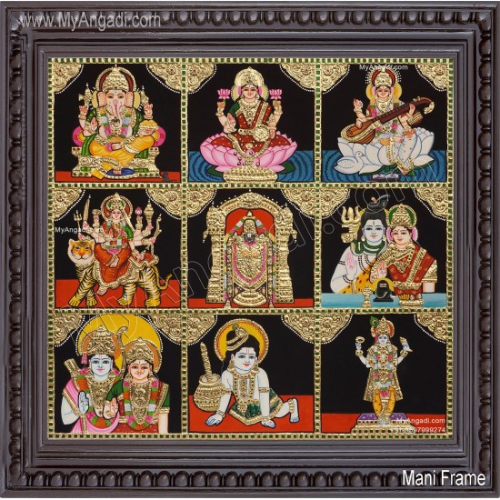 9 Panel Tanjore Painting