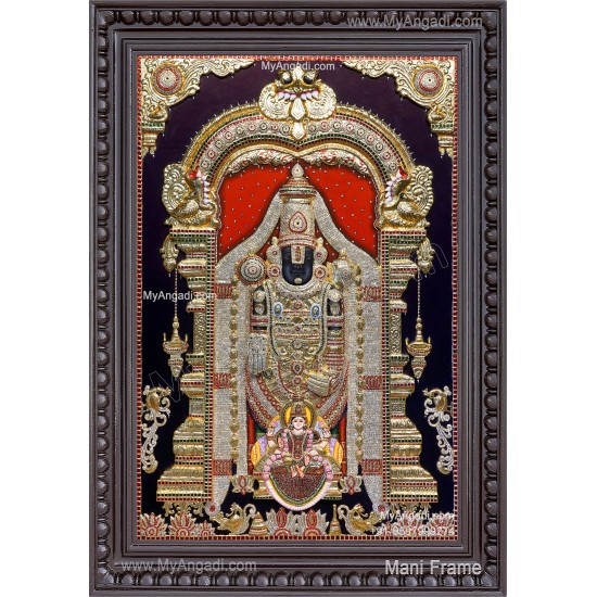 Tirupathi Balaji 3D Tanjore Painting 
