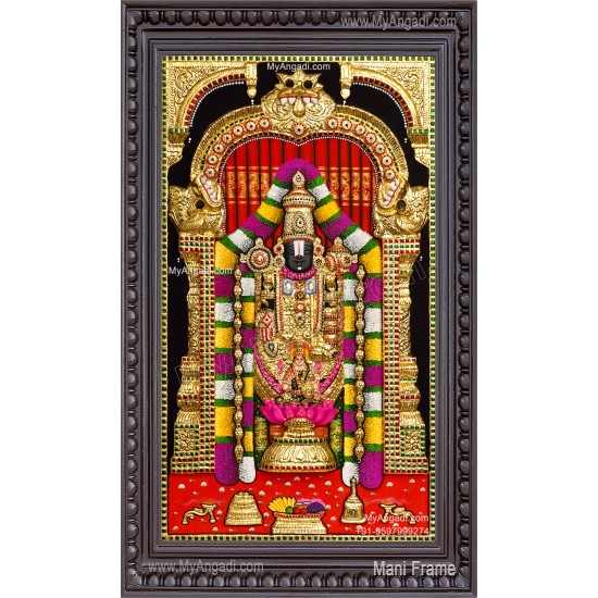 Tirupathi Balaji 3D Tanjore Painting 