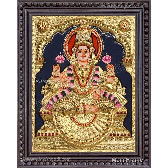 3D Gaja Lakshmi Tanjore Painting