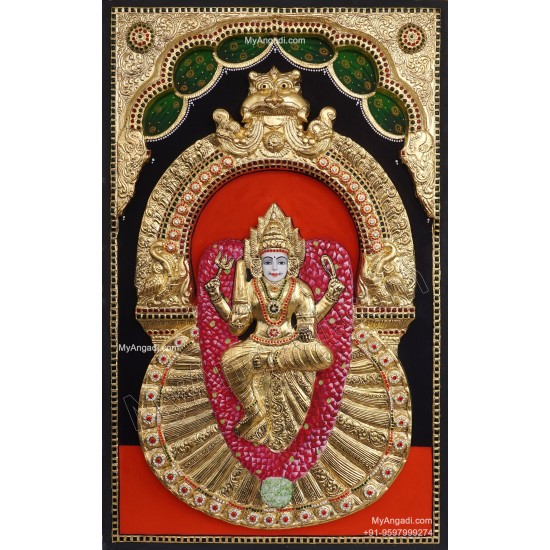 Ambigai Muthumariamman 3D Tanjore Painting