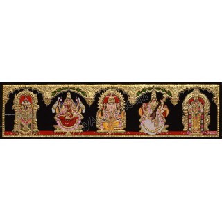 5 Panel Tanjore Painting