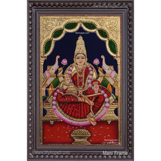 Gajalakshmi Tanjore Painting