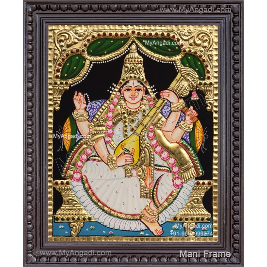 Saraswathi Tanjore Painting