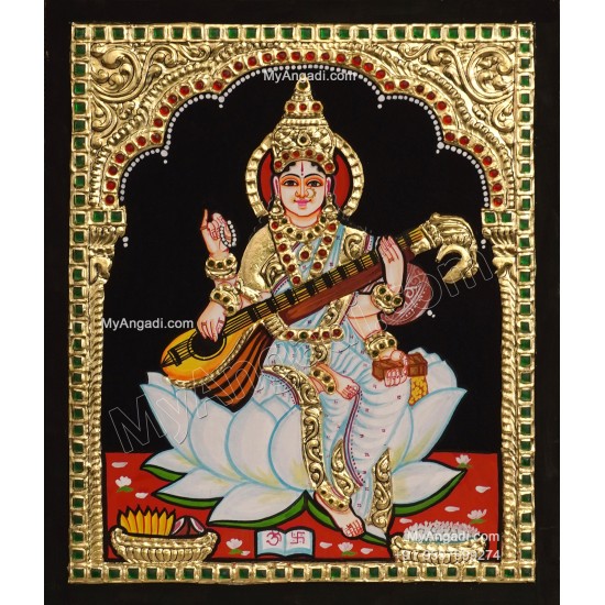 Saraswathi Tanjore Painting