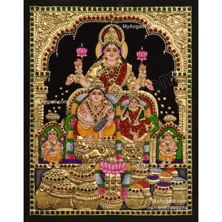 Kubera Lakshmi Tanjore Painting