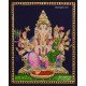 Ganesha Lakshmi  Tanjore Painting