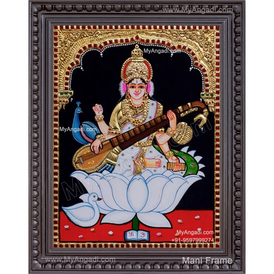 Saraswathi Tanjore Painting