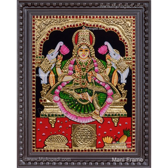 Gajalakshmi Tanjore Painting