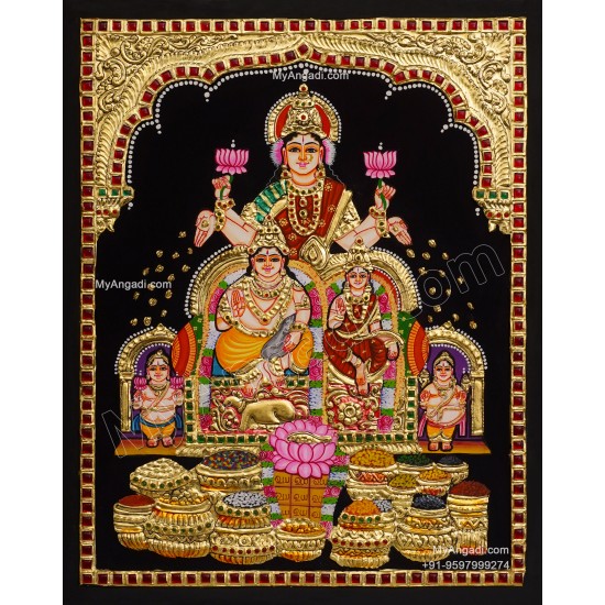 Kubera Lakshmi Tanjore Painting
