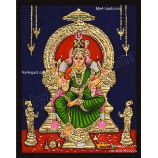 Bhuvaneshvari Amman Tanjore Painting