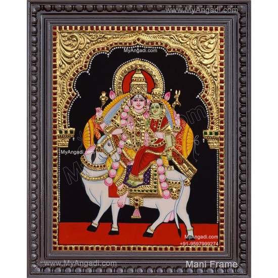 Pradhosam Sivan Parvathi Tanjore Painting