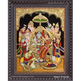 Ramar Pattabhisekam Tanjore Painting