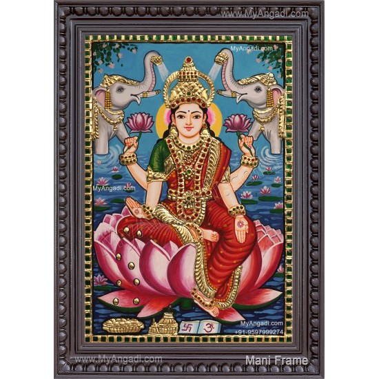 Gajalakshmi Tanjore Painting