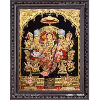 Raja Rajeshwari Tanjore Painting