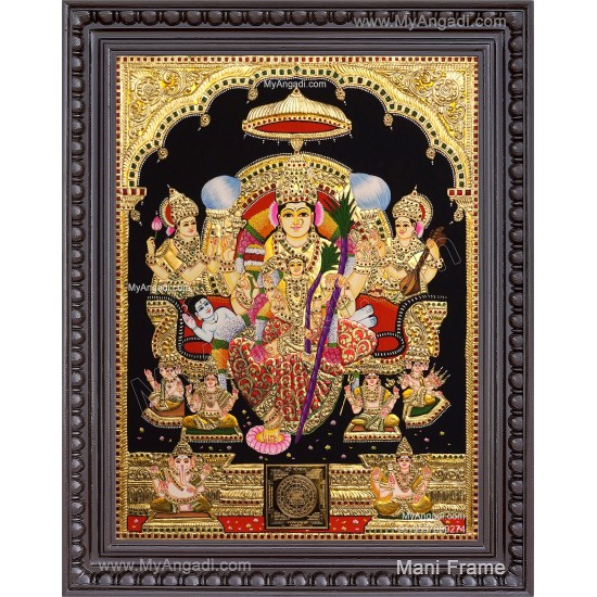 Raja Rajeshwari Tanjore Painting
