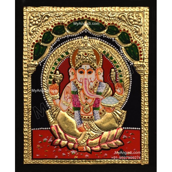Ganesha Tanjore Painting