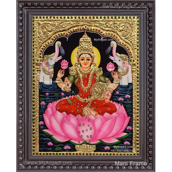 Gajalakshmi Tanjore Painting