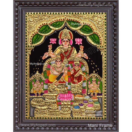 Kubera Lakshmi Tanjore Painting