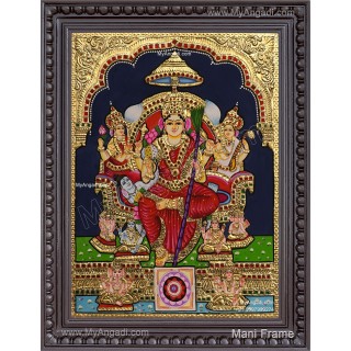 Raja Rajeshwari Tanjore Painting