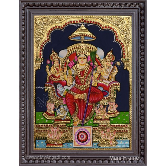 Raja Rajeshwari Tanjore Painting