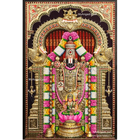 Balaji Lakshmi 3D Tanjore Painting