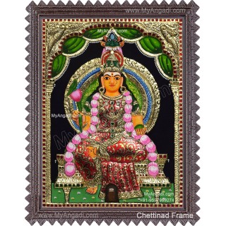 Sri Kuzhi Irusayi Amman 3D Tanjore Painting