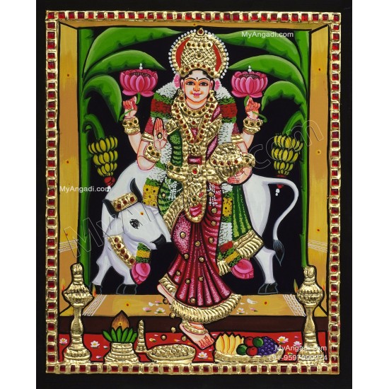 Graha Lakshmi Tanjore Painting
