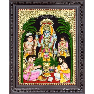 Sathya Narayana Swami Tanjore Painting