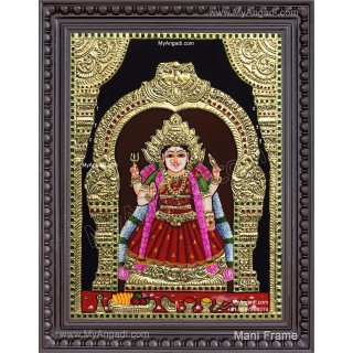 Shri Kunniyur Kamatchi Amman Tanjore Painting Shri Kunniyur Kamatchi Amman Tanjore Painting