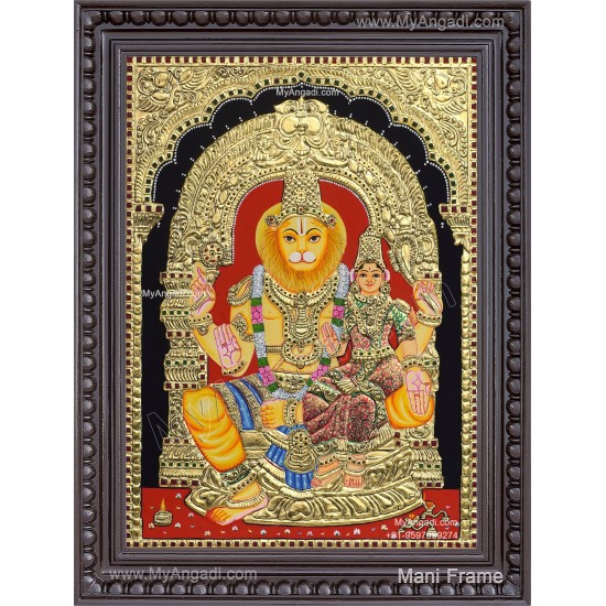 Lakshmi Narasimhar Tanjore Painting