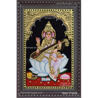 Saraswathi Tanjore Painting