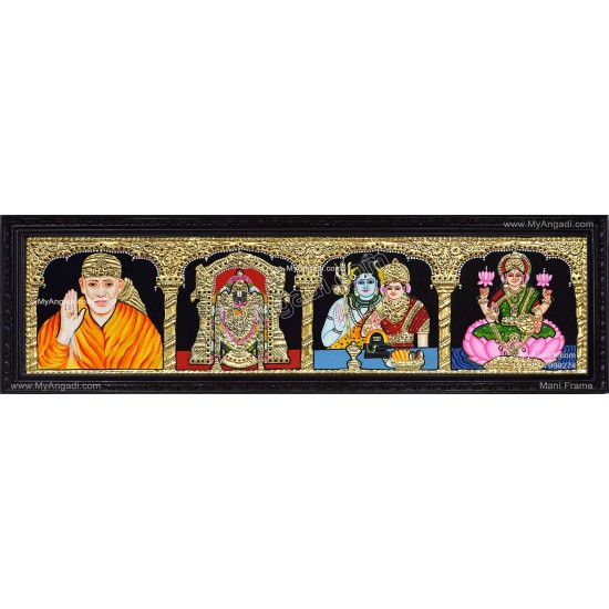 4 Panel  Tanjore Painting