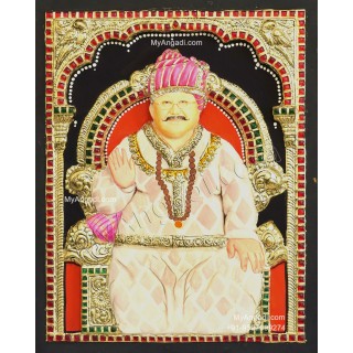 3D satpal maharaj tanjore painting 3D satpal maharaj tanjore painting