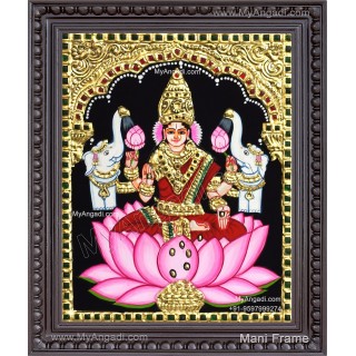 Gajalakshmi  Tanjore Painting