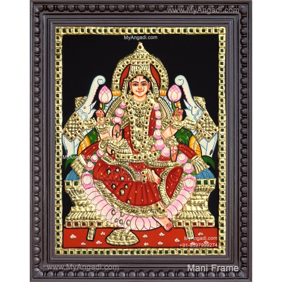 Gajalakshmi  Tanjore Painting