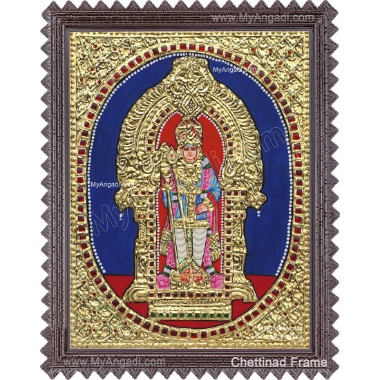 Raja Alangara Murugari Lakshmi Tanjore Painting