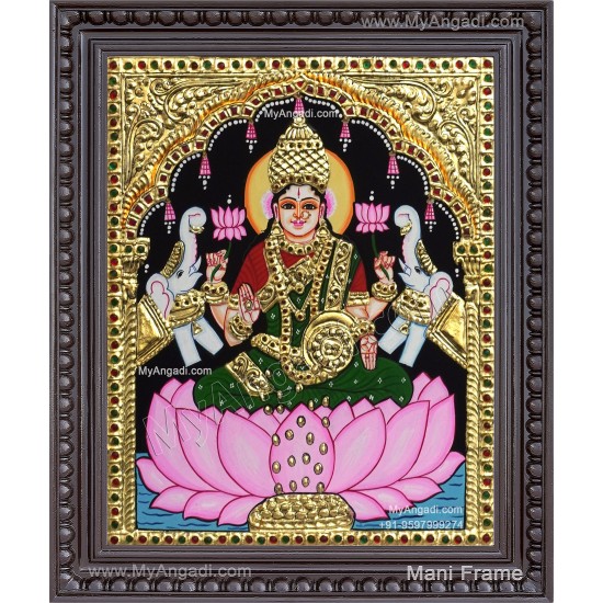 Gajalakshmi  Tanjore Painting