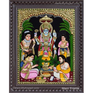 Sathyanarayana Tanjore Painting