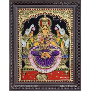 Gaja Lakshmi Tanjore Painting