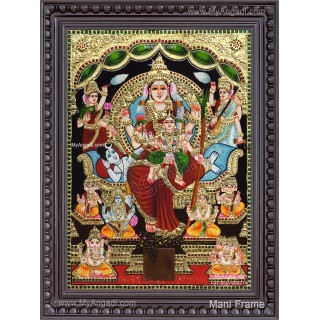 Raja Rajeshwari Tanjore Painting