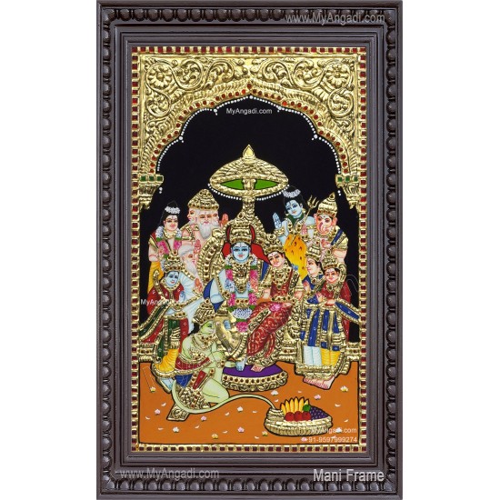 Ramar Pattabhisekam Tanjore Painting